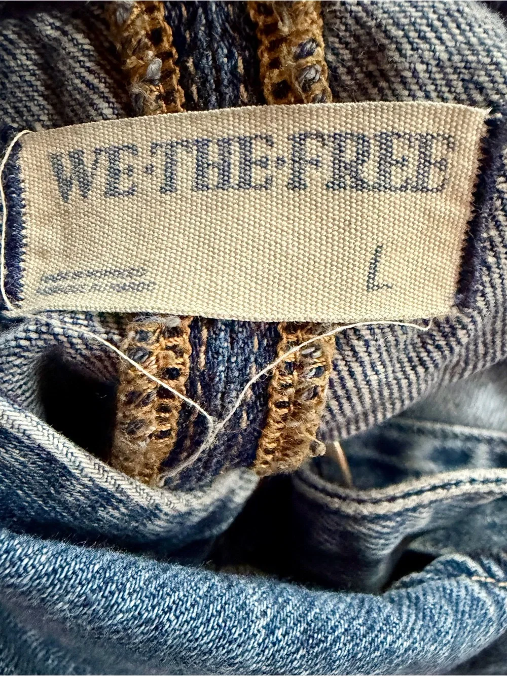 Free People Mid Wash Blue Denim Overalls